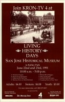 San Jose Historical Museum Living History Days poster