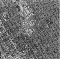 Aerial view of Northside neighborhood