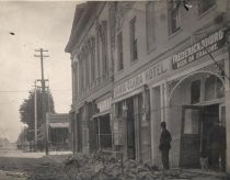 Santa Clara Hotel after the 1906 earthquake (Santa Clara County, California)