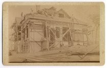 Old Polhemus house under construction