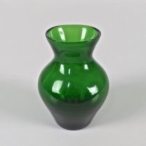 Green glass vase