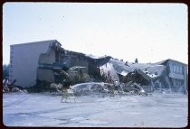 Demolition of mid-century commercial building