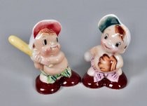 Baby ball players salt & pepper shakers