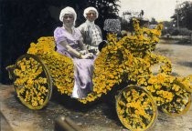 Automobile Decorated in Flowers for Parade