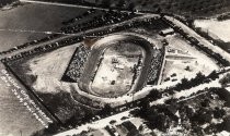 Aerial photo of the Garden City Velodrome