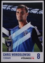 2015 San Jose Earthquakes Program Insert Cards