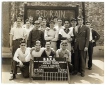 Harry Slonaker with Red Rain softball team