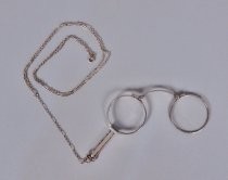 Lorgnette on long neck chain