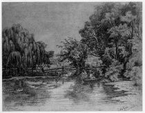 Drawing of Cook's Pond, Santa Clara