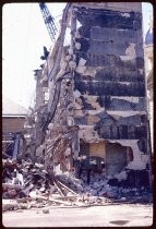 Demolition of building near St. Joseph's Cathedral