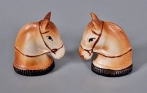 Horse heads salt & pepper shakers