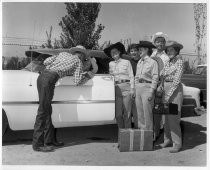 Santa Clara County Horseman getting ready for a trip