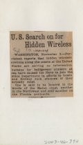 U.S. Search on for Hidden Wireless