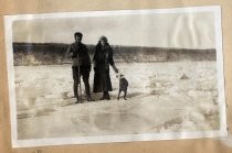 Lee de Forest and Nancy Mayo on the frozen Hudson River