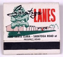 Saratoga Lanes matchbook