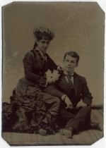 Portrait of Anita Fallon with young gentleman