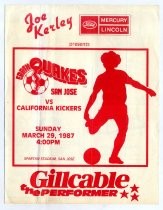 Joe Kerley Presents: San Jose Earthquakes vs California Kickers