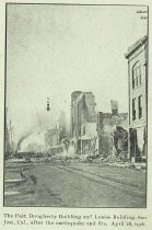 The Fair, Dougherty Building and Louise Building, San Jose, Cal., after the earthquake and fire, April 18, 1906