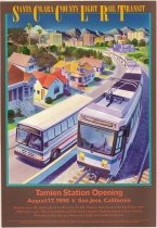 Santa Clara County Light Rail Transit Tamien Station Opening poster