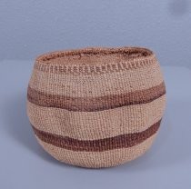 Basket with tan bands