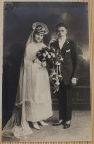 Margaret De Corte and Louis Bartel Castoro wedding portrait