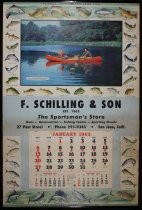 F. Schilling & Son "Top Catch" promotional calendar