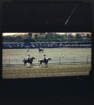 Mounted horseback riders at San Benito County Fairgrounds