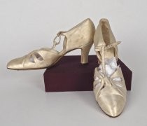 Satin wedding shoes