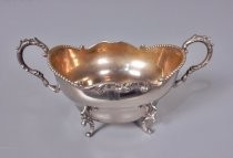 Silver sugar bowl