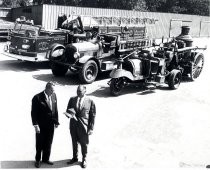 Fire engines on display