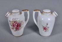 Flowery pitchers salt & pepper shakers