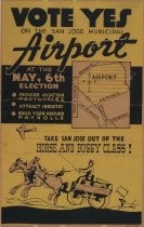 San Jose Municipal Airport campaign poster (reproduction)