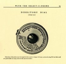 Telephone, Selectophone brochure with inserts and letter dated April 14, 1924