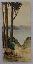 [Landscape of lake with trees]