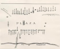 Plaza Map, Pueblo de San Jose, 1797