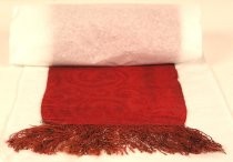 Red silk scarf