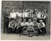 Harry Slonaker with Playmor Softball Team