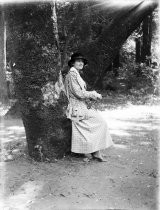 Hiker rests, Camp Taylor, 1pm f7 1/2 sec, deep shadow