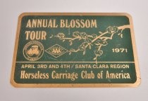 Annual Blossom Tour 1971 Horseless Carriage Club of America