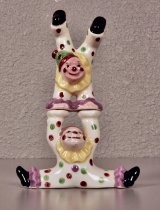 Acrobatic clowns salt & pepper shakers