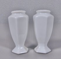 White salt & pepper shakers