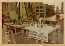 Southern Lumber wood carving promotion, customers