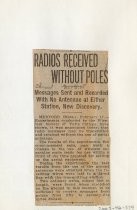 Radios Received Without Poles