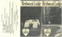 Advertising brochure for the Redwood Lodge