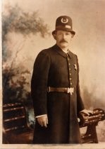 Portrait of patrolman J. F. Haley