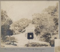 Photo from the Von Dorsten family album. Tunnel, Alum Rock, San Jose