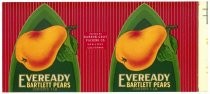 Eveready Bartlett Pears can label