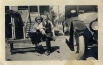 Young couple with automobile