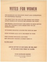 "Votes For Women" flier