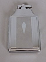 Ronson silver cigarette lighter and case